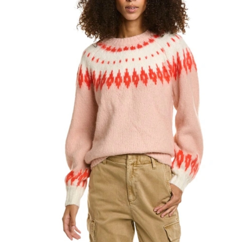All Saints Pink and Red Women's Sweater